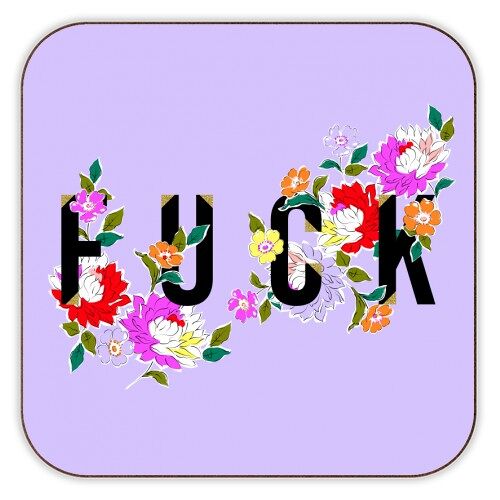Coasters 'FUCK FLORAL' by PEARL & CLOVER