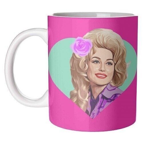 Tazas 'DOLLY EN CORAZÓN TURQUESA'