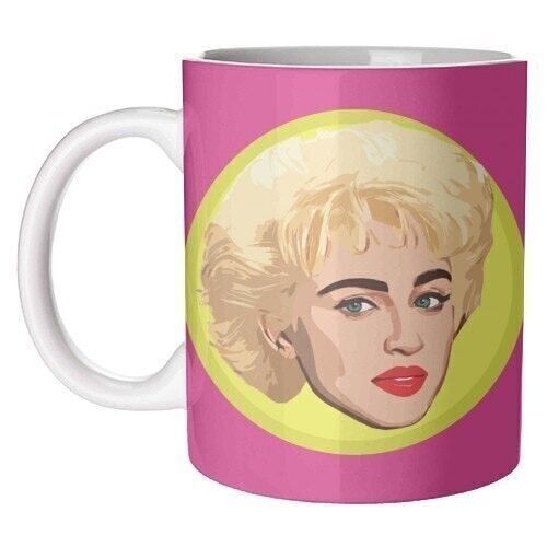 Mugs 'Madonna on Purple' by DOLLY WOLFE
