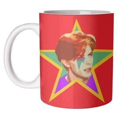 TAZAS, STARMAN - ROJA DE DOLLY WOLF