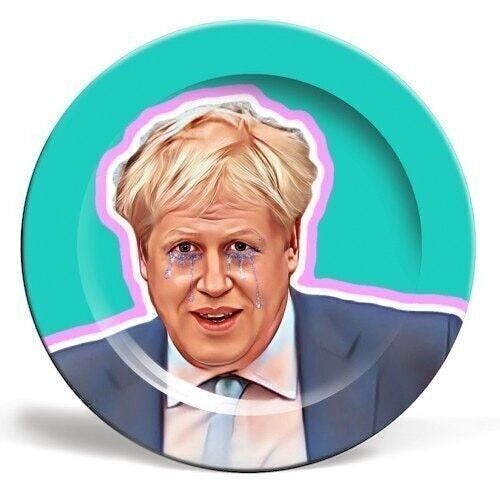 Plates 'Boris Glitter Tears'_6 Inch