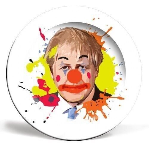 Plates 'Boris The Clown' by DOLLY WOLFE_10 Inch
