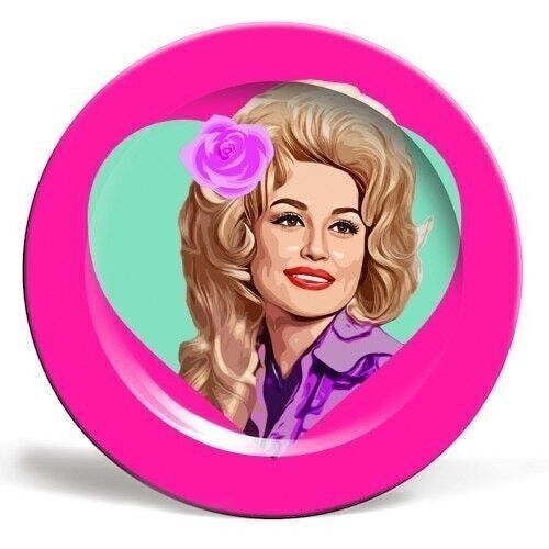 Plates 'DOLLY IN TURQUOISE HEART'_10 Inch