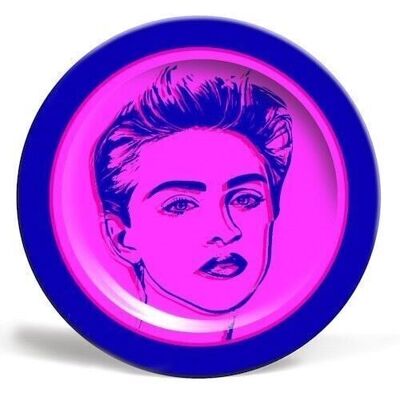 Plates 'MADONNA LINE ART' by DOLLY WOLFE_8 Inch