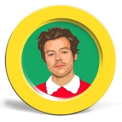 PLATOS, HARRY STYLES AMARILLO DE DOLLY WOLF_10 pulgadas