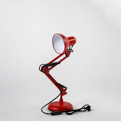 Lámpara Flexo de Sobremesa  Rojo de 64cm 7H SevenOn