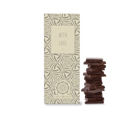 "Avec amour" CHOCQLATE chocolat bio 50% cacao