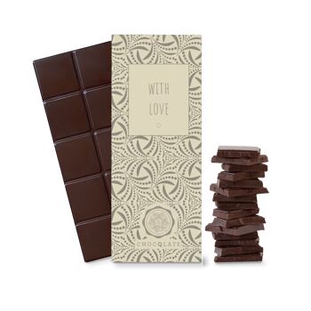 "Avec amour" CHOCQLATE chocolat bio 50% cacao 2