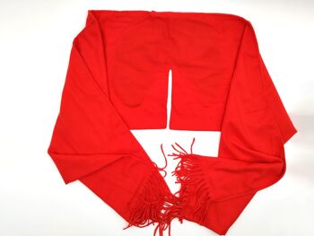Echarpes d'hiver - Série "London" - TravelScarf London - rouge pur 2