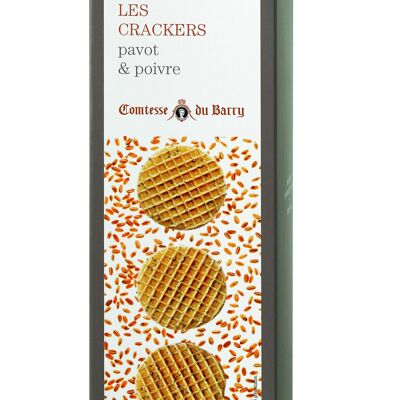 Poppy and pepper crackers 95g