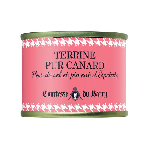 Terrine de canard fleur de sel et piment d'Espelette 70g