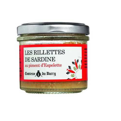 Rillettes de sardines au piment d'Espelette 90g