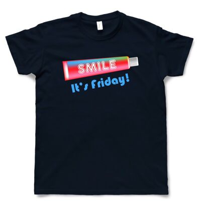 T-shirt blu navy Uomo - Design Smile