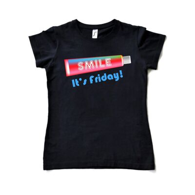 T-shirt Donna Blu Navy - Design Smile