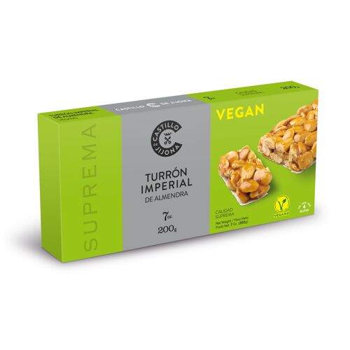 Turrón imperial de almendra VEGANO