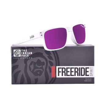 8433856066760 - Lunettes de soleil polarisées Freeride Spirit White The Indian Face pour homme et femme 3