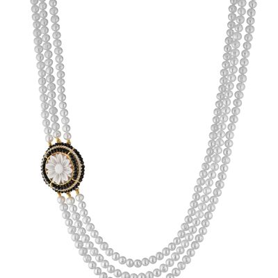 Collana con perle e cameo 2