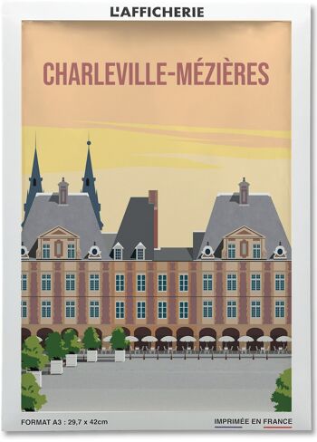 Affiche illustration de la ville de Charleville-Mézières 2