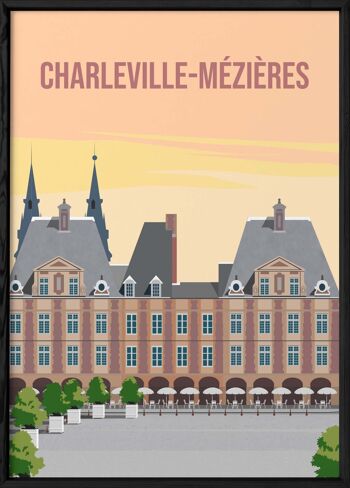 Affiche illustration de la ville de Charleville-Mézières 3