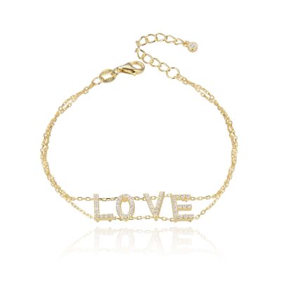 LOVE Armband - Gelb