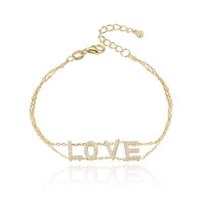 Bracelet LOVE - Jaune
