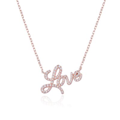 Collier Love - Rose