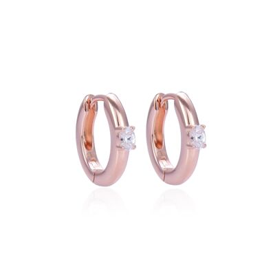 BO Thick hoop earrings - Pink