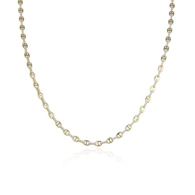 Collier Grains de Café - Jaune