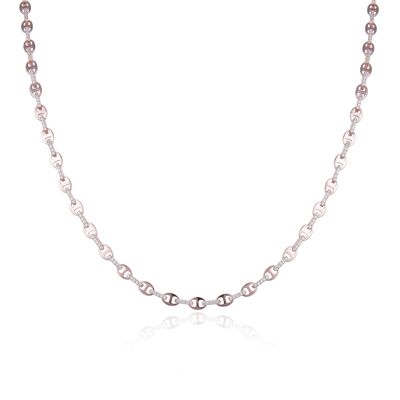 Collier Grains de Café - Rose