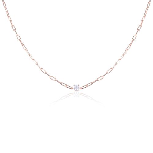 Collier maillons - Rose