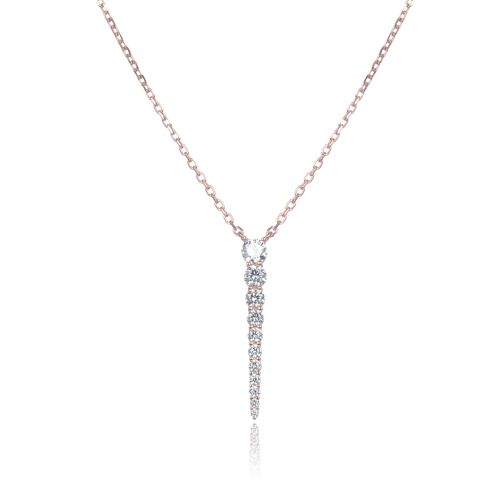 Collier Stalactite - Rose