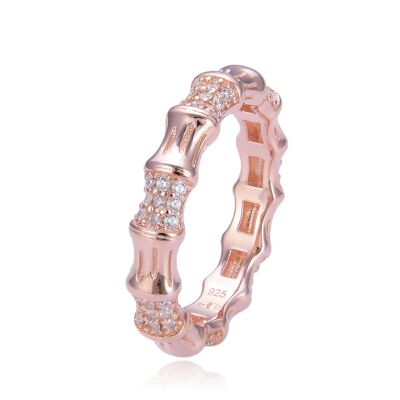 Anillo Bambú - Rosa - 6