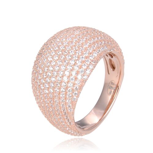 Bague Pavée L - Rose - 6