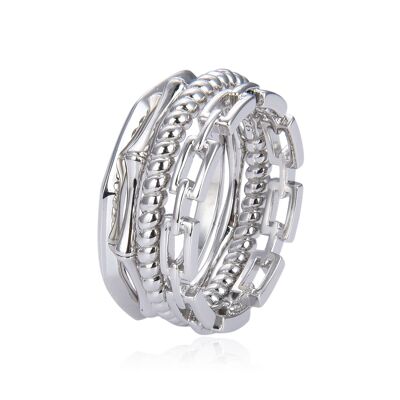 Bague Set de 4 pièces / Argent 925  - Taille 5