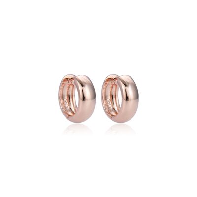 Smooth hoop earrings - Pink