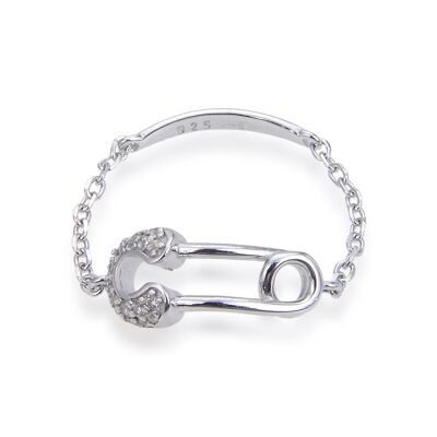 Pin Chain Ring - White - 6