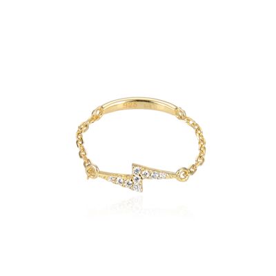 Lightning Chain Ring - Yellow - 7