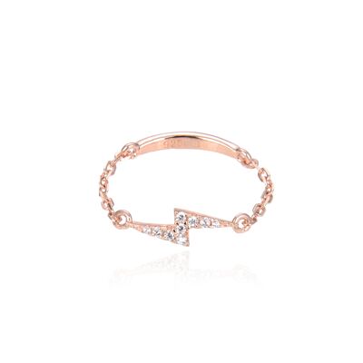 Bague Chaine Eclair - Rose - 6