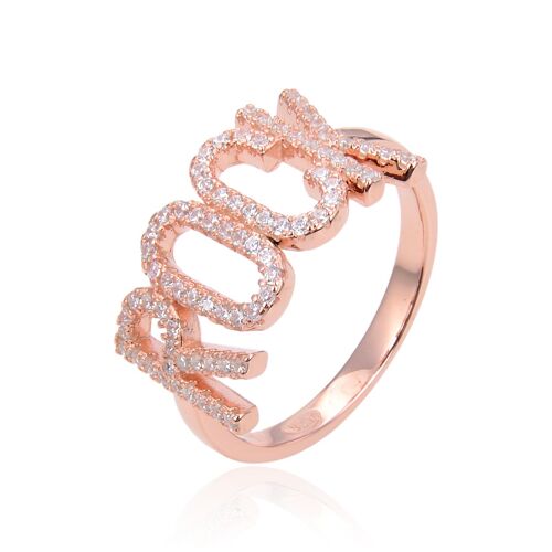 Bague ROCK - Rose - 6