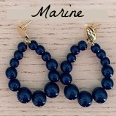 Pendientes Vinta Azul Marino