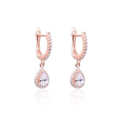 U Pear hoop earrings - Pink