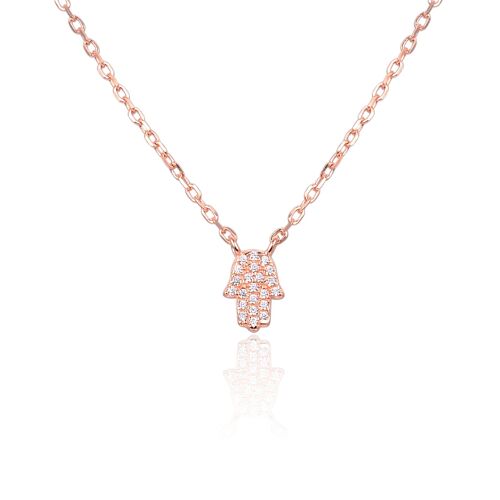 Collier Main Mini - Rose