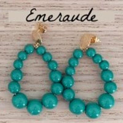 Vinta Emerald Earrings