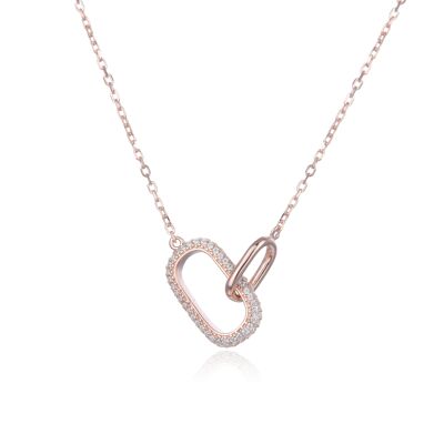 Collier Anneaux - Rose