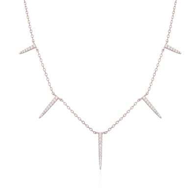Spike necklace - Pink