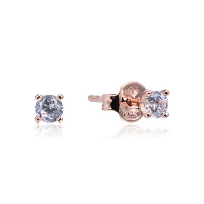 Pendientes redondos S - Rosa