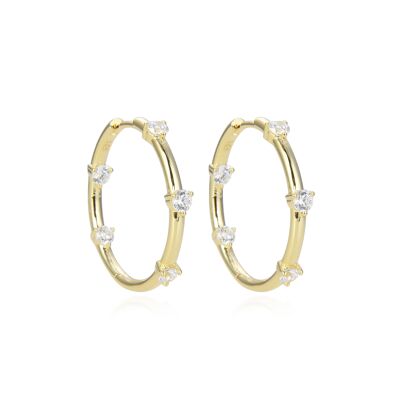 25mm hoop earring - Yellow