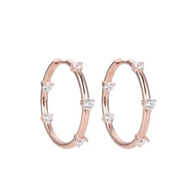 25mm hoop earring - Pink