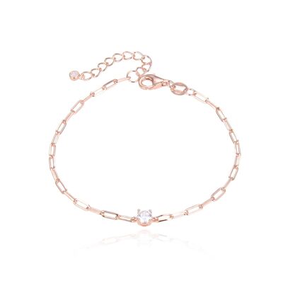 Bracciale a maglie - rosa