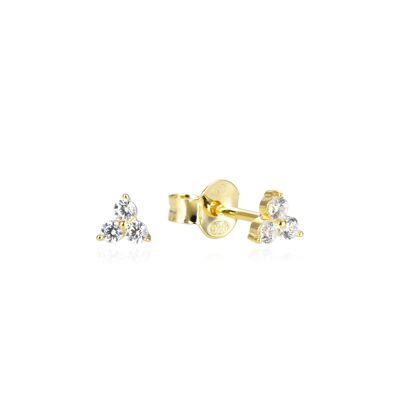 Trio M Chips Earring - Yellow
